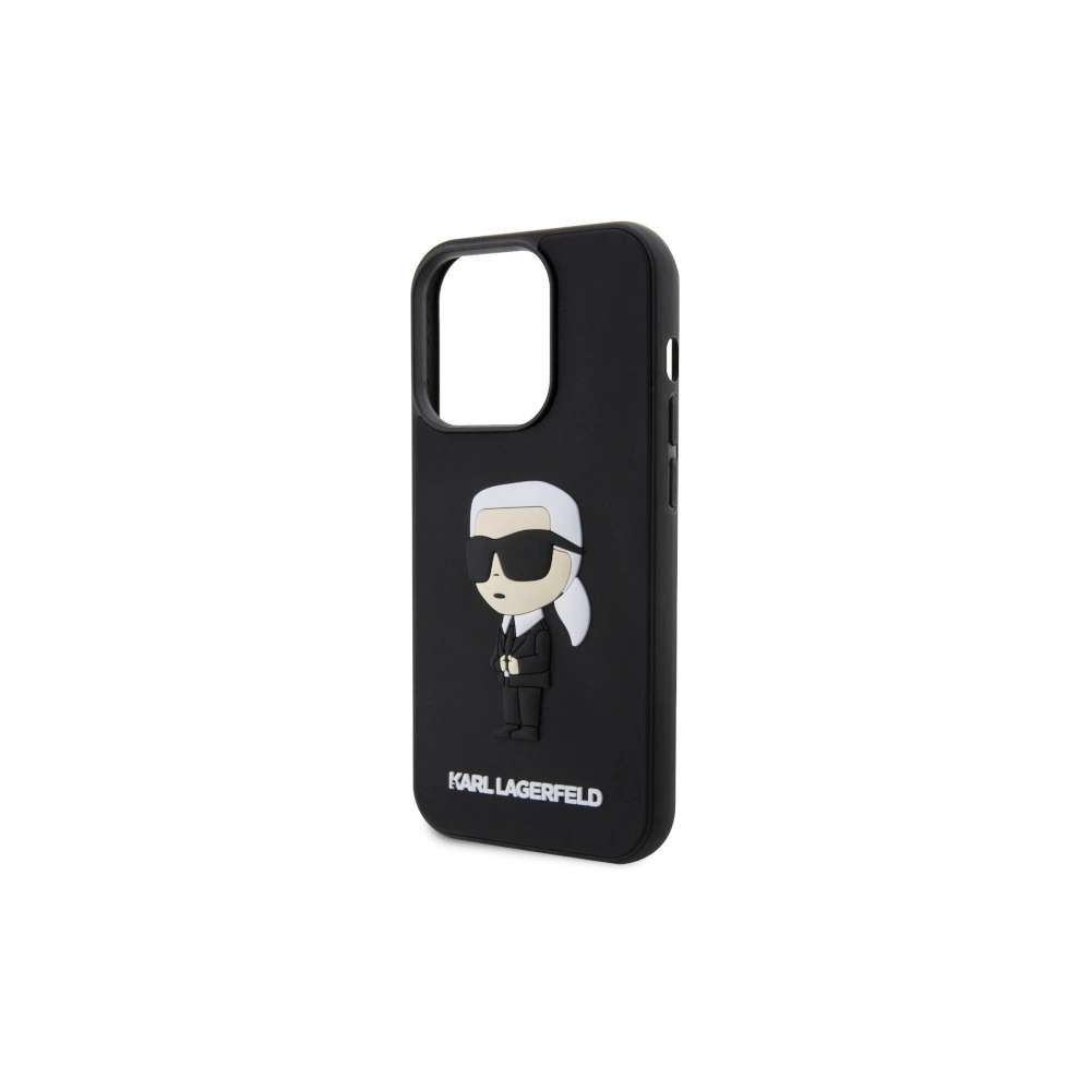 Hurtownia GSM - Etui Karl Lagerfeld KLHCP14X3DRKINK Apple iPhone 14 Pro Max negru/black hardcase Rubber Ikonik 3D - KLD1558 - {ean13} - Hurt