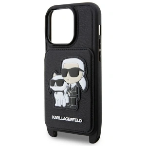 Etui Karl Lagerfeld KLHCP14XCSAKCPMK Apple iPhone 14 Pro Max hardcase czarny/black Crossbody Saffiano Etui Karl & Choupette