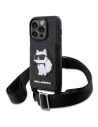 Etui Karl Lagerfeld KLHCP14XCSAKHPCK Apple iPhone 14 Pro Max hardcase czarny/black Crossbody Saffiano Monogram Choupette