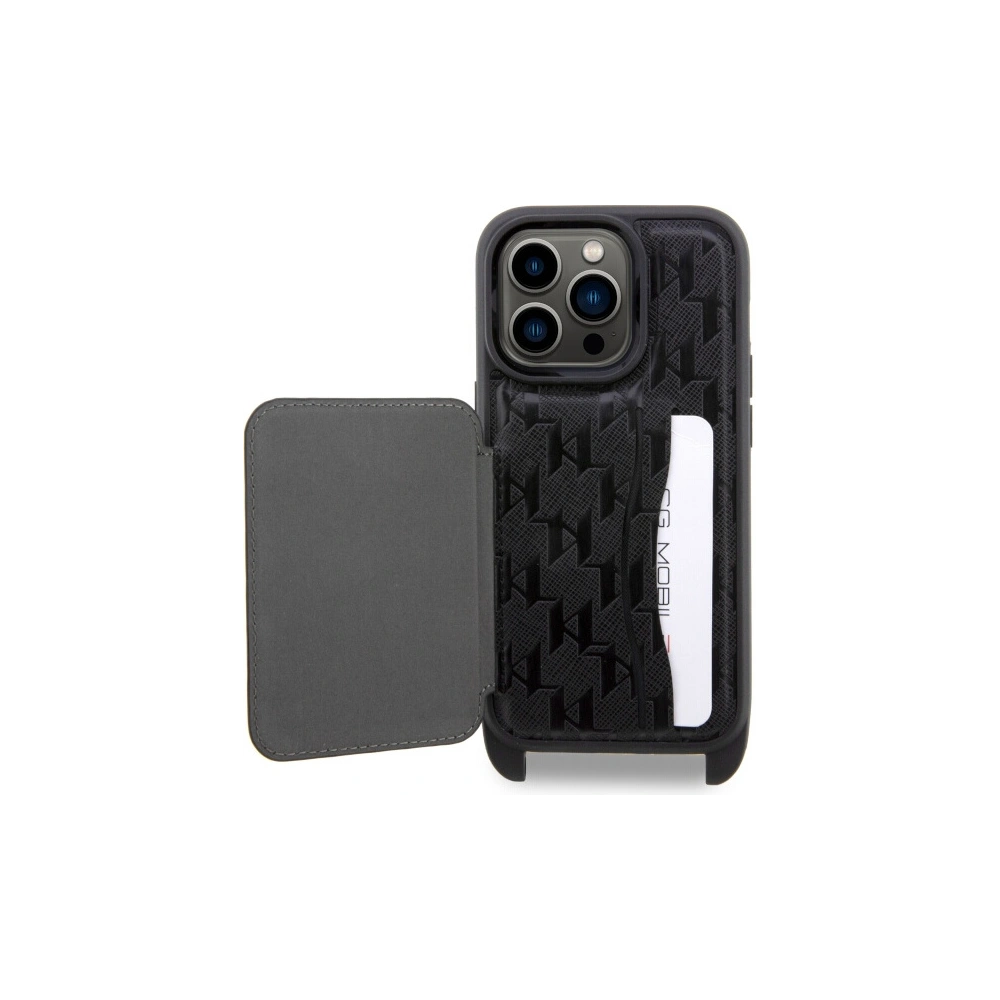 Hurtownia GSM - Etui Karl Lagerfeld KLHCP14XCSAKHPCK Apple iPhone 14 Pro Max hardcase černý/black Crossbody Saffiano Monogram Choupette - KLD1560 - {ean13} - Hurt
