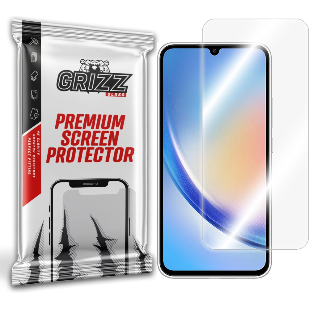 Hybriertes Glas GrizzGlass HybridGlass für Samsung Galaxy A34