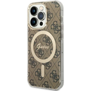 Hurtownia GSM - Etui Guess GUHMP14LH4STW Apple iPhone 14 Pro maron/brown hardcase 4G MagSafe - GUE2476 - {ean13} - Hurt