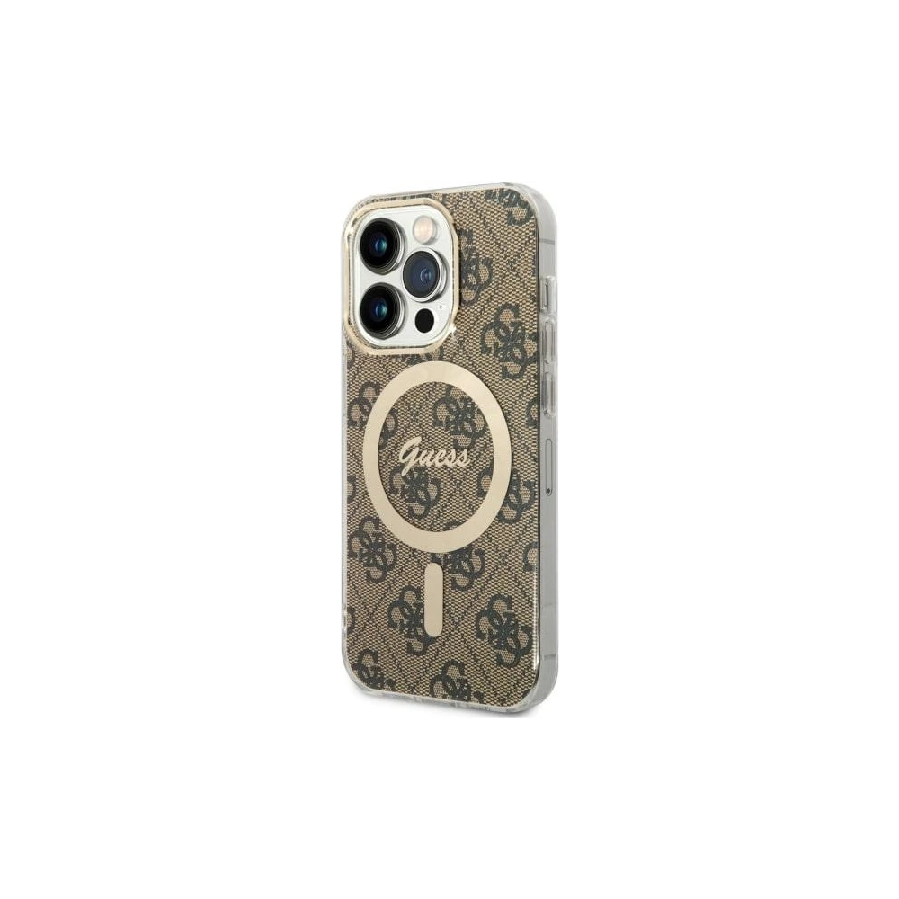 Hurtownia GSM - Etui Guess GUHMP14LH4STW Apple iPhone 14 Pro maron/brown hardcase 4G MagSafe - GUE2476 - {ean13} - Hurt