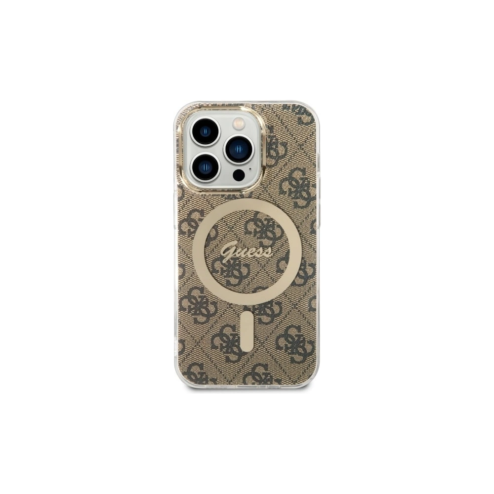 Hurtownia GSM - Etui Guess GUHMP14LH4STW Apple iPhone 14 Pro maron/brown hardcase 4G MagSafe - GUE2476 - {ean13} - Hurt
