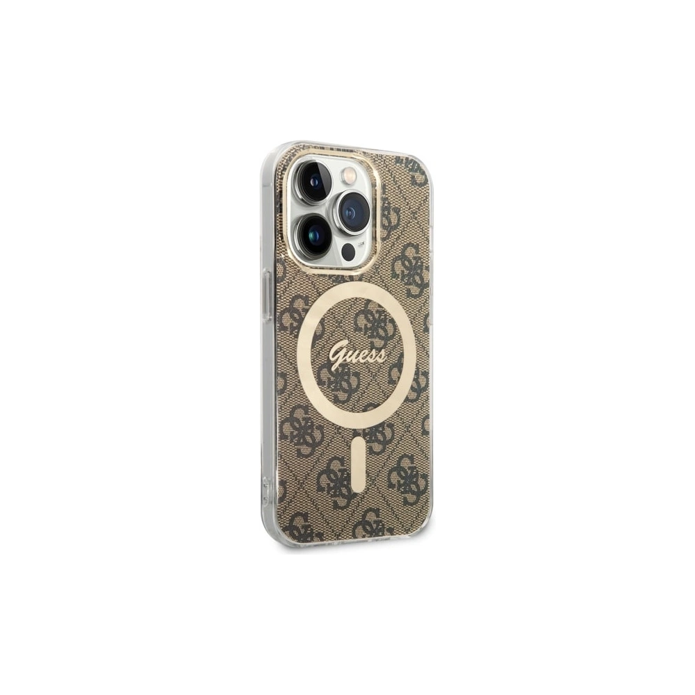 Hurtownia GSM - Etui Guess GUHMP14LH4STW Apple iPhone 14 Pro maron/brown hardcase 4G MagSafe - GUE2476 - {ean13} - Hurt