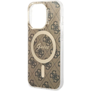 Hurtownia GSM - Etui Guess GUHMP14LH4STW Apple iPhone 14 Pro maron/brown hardcase 4G MagSafe - GUE2476 - {ean13} - Hurt