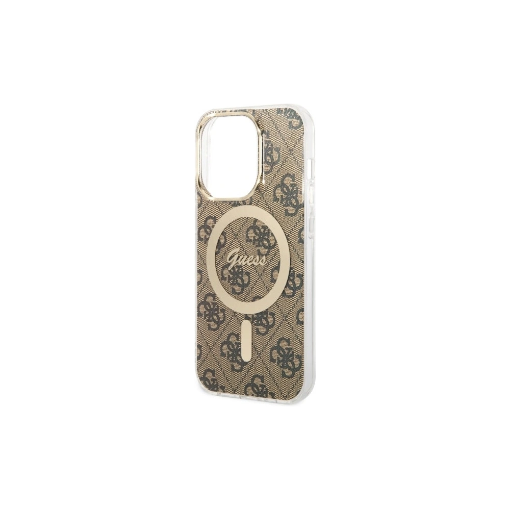 Hurtownia GSM - Etui Guess GUHMP14LH4STW Apple iPhone 14 Pro maron/brown hardcase 4G MagSafe - GUE2476 - {ean13} - Hurt