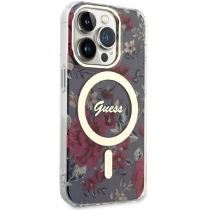 Hurtownia GSM - Etui Guess GUHMP14LHCFWSA Apple iPhone 14 Pro verde/khaki hardcase Flower MagSafe - GUE2477 - {ean13} - Hurt