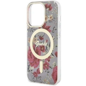 Hurtownia GSM - Etui Guess GUHMP14LHCFWSA Apple iPhone 14 Pro verde/khaki hardcase Flower MagSafe - GUE2477 - {ean13} - Hurt
