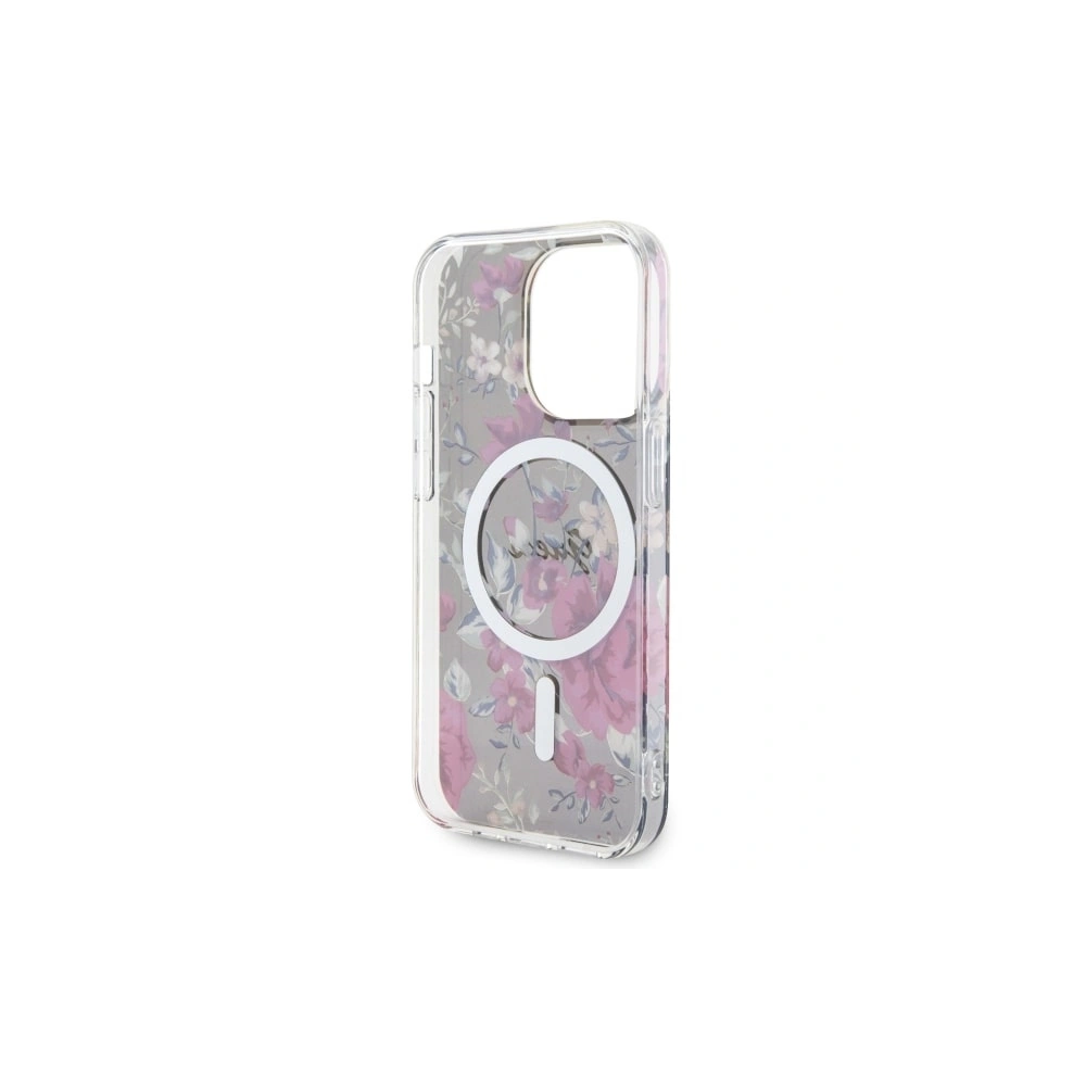 Hurtownia GSM - Etui Guess GUHMP14LHCFWSA Apple iPhone 14 Pro verde/khaki hardcase Flower MagSafe - GUE2477 - {ean13} - Hurt