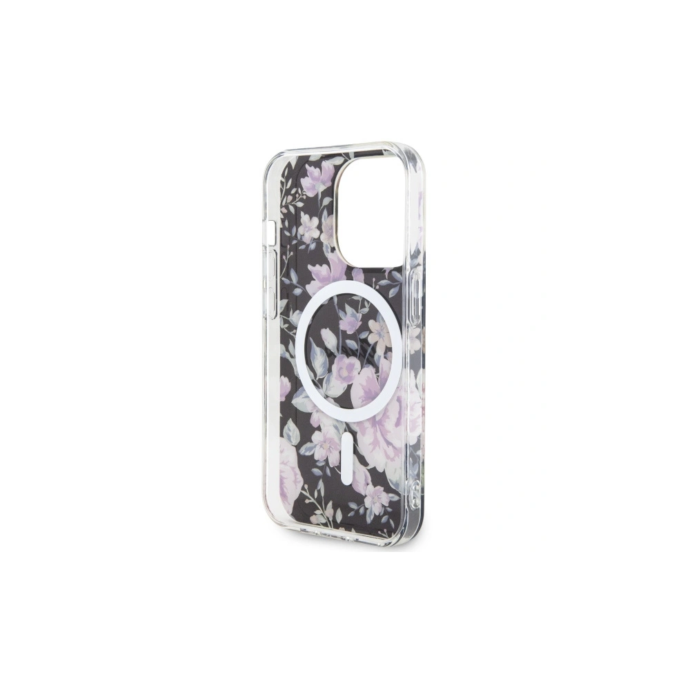 Hurtownia GSM - Etui Guess GUHMP14LHCFWSK Apple iPhone 14 Pro negru/black hardcase Flower MagSafe - GUE2478 - {ean13} - Hurt