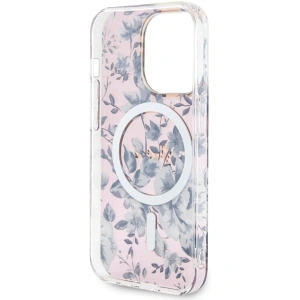 Etui Guess GUHMP14LHCFWSP Apple iPhone 14 Pro różowy/pink hardcase Flower MagSafe