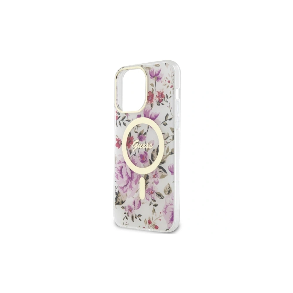 Hurtownia GSM - Etui Guess GUHMP14LHCFWST Apple iPhone 14 Pro transparentes Hardcase Flower MagSafe - GUE2480 - {ean13} - Hurt