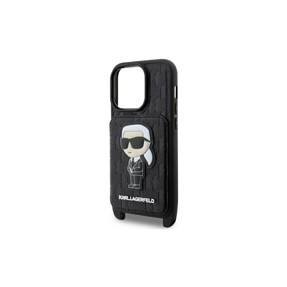 Hurtownia GSM - Etui Karl Lagerfeld KLHCP14XCSAKHPKK Apple iPhone 14 Pro Max hardcase negru/black Crossbody Saffiano Monogram Ikonik - KLD1561 - {ean13} - Hurt