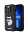Karl Lagerfeld KLHCP14XSAKHPCK Apple iPhone 14 Pro Max black Saffiano Monogram Choupette