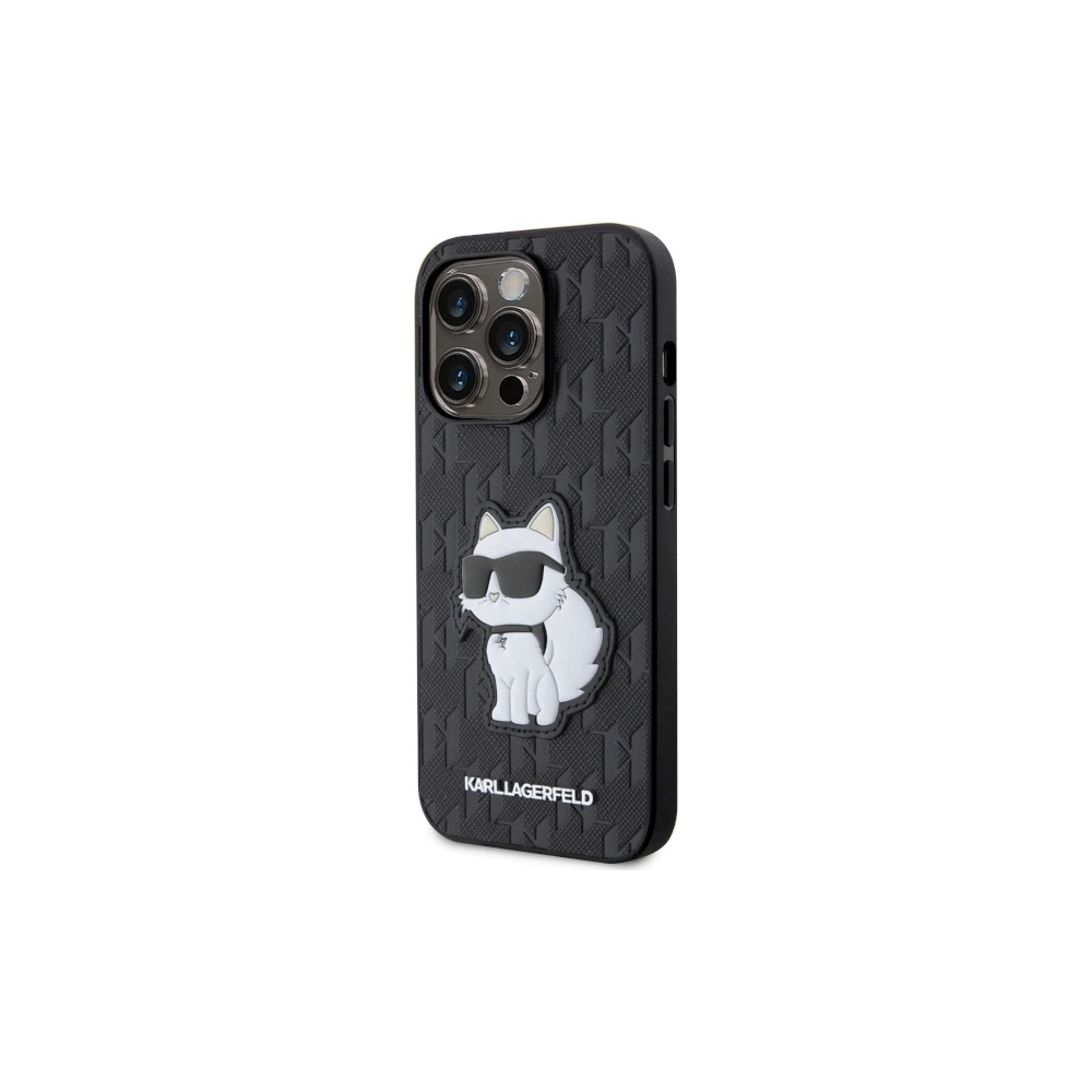 Hurtownia GSM - Etui Karl Lagerfeld KLHCP14XSAKHPCK Apple iPhone 14 Pro Max negru/black Saffiano Monogram Choupette - KLD1562 - {ean13} - Hurt