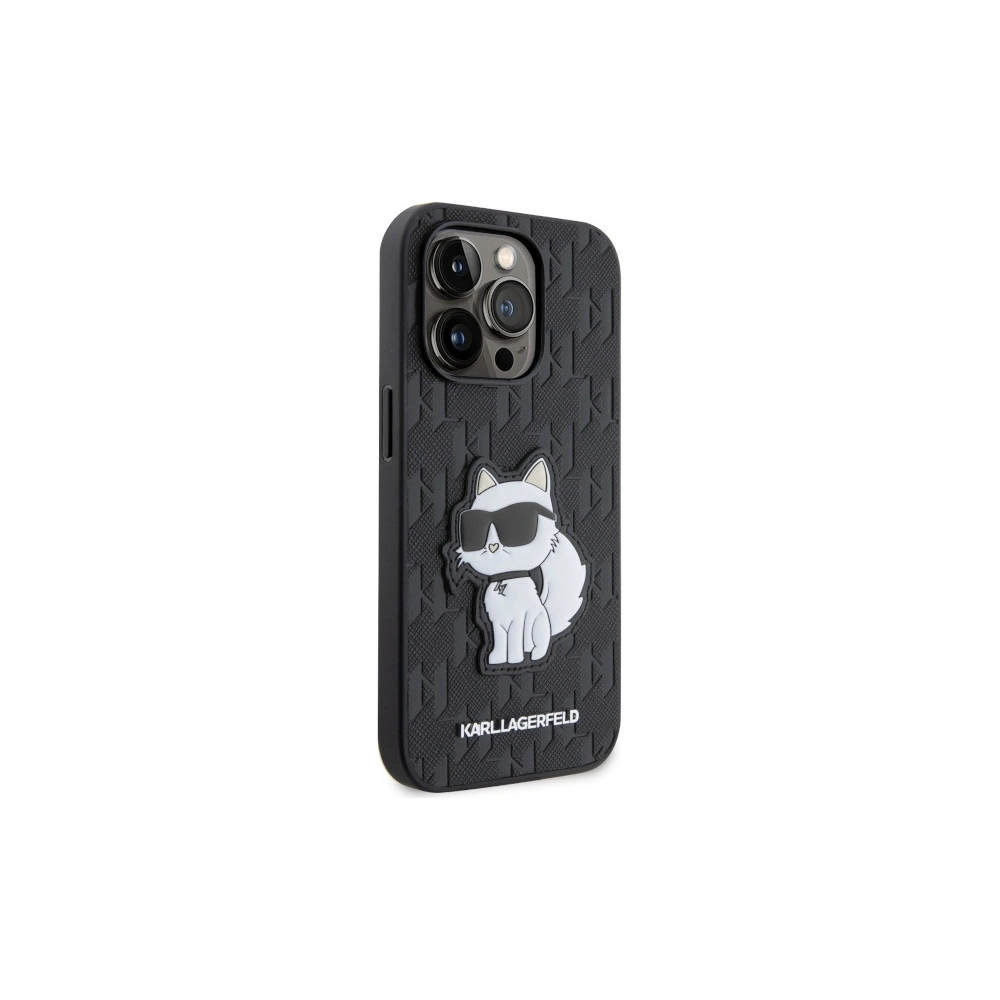Hurtownia GSM - Etui Karl Lagerfeld KLHCP14XSAKHPCK Apple iPhone 14 Pro Max negru/black Saffiano Monogram Choupette - KLD1562 - {ean13} - Hurt