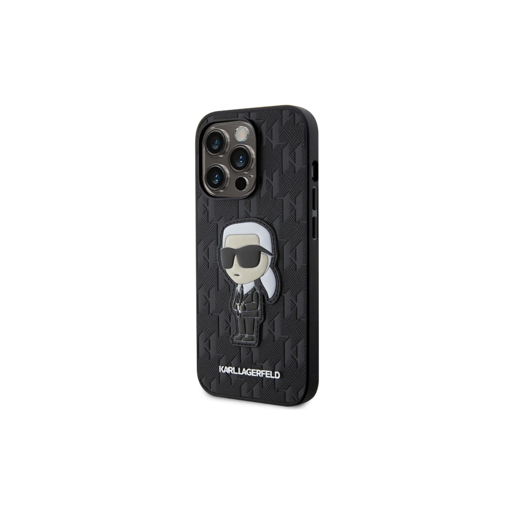 Hurtownia GSM - Etui Karl Lagerfeld KLHCP14XSAKHPKK Apple iPhone 14 Pro Max negru/black Saffiano Monogram Ikonik - KLD1563 - {ean13} - Hurt