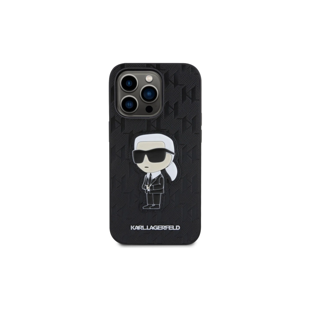 Hurtownia GSM - Etui Karl Lagerfeld KLHCP14XSAKHPKK Apple iPhone 14 Pro Max negru/black Saffiano Monogram Ikonik - KLD1563 - {ean13} - Hurt