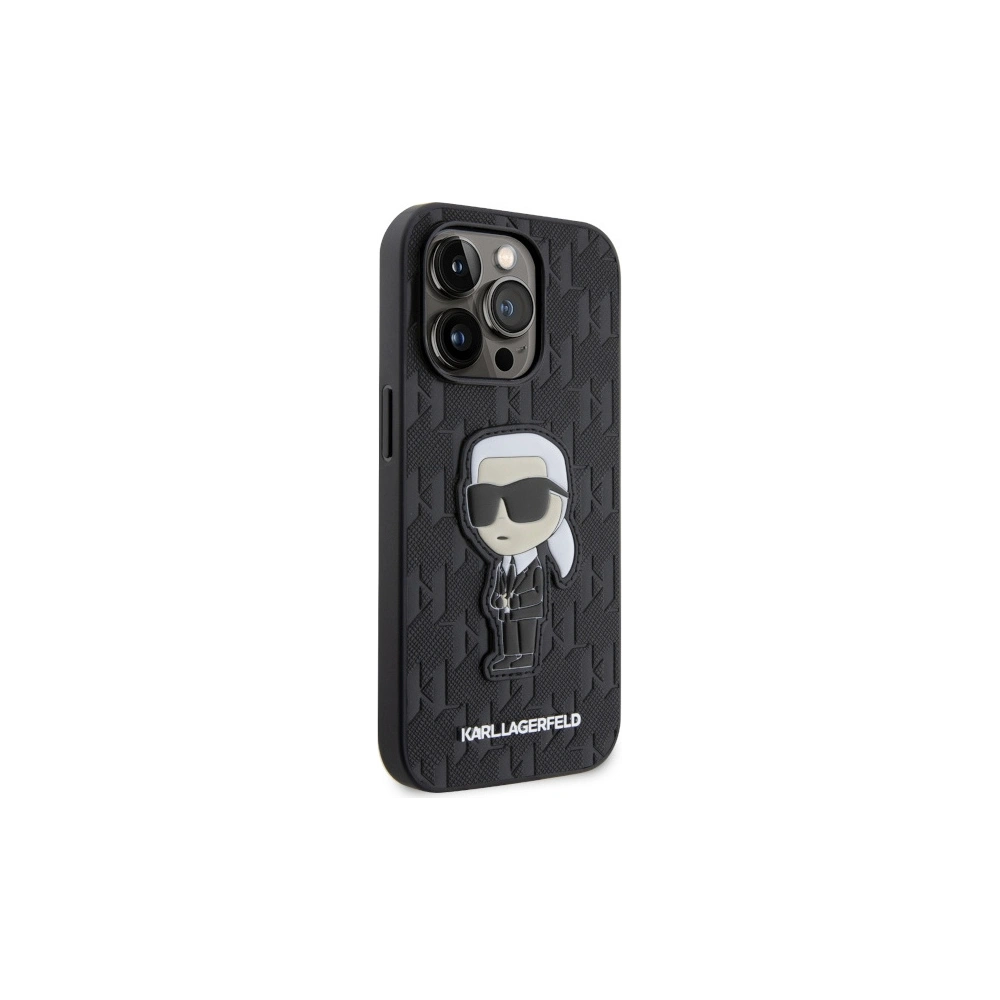 Hurtownia GSM - Etui Karl Lagerfeld KLHCP14XSAKHPKK Apple iPhone 14 Pro Max negru/black Saffiano Monogram Ikonik - KLD1563 - {ean13} - Hurt