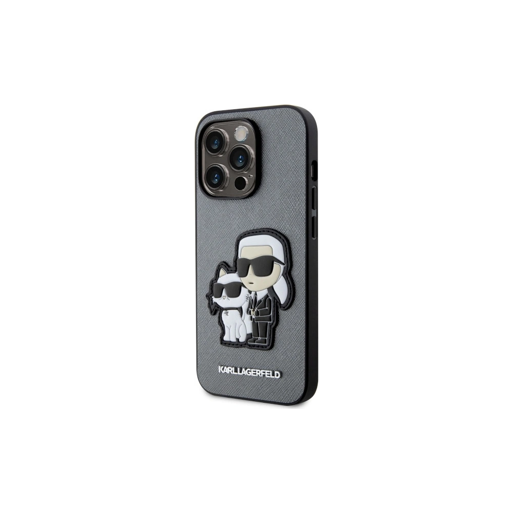 Hurtownia GSM - Etui Karl Lagerfeld KLHCP14XSANKCPG Apple iPhone 14 Pro Max hardcase argintiu/silver Saffiano Etui Karl & Choupette - KLD1564 - {ean13} - Hurt