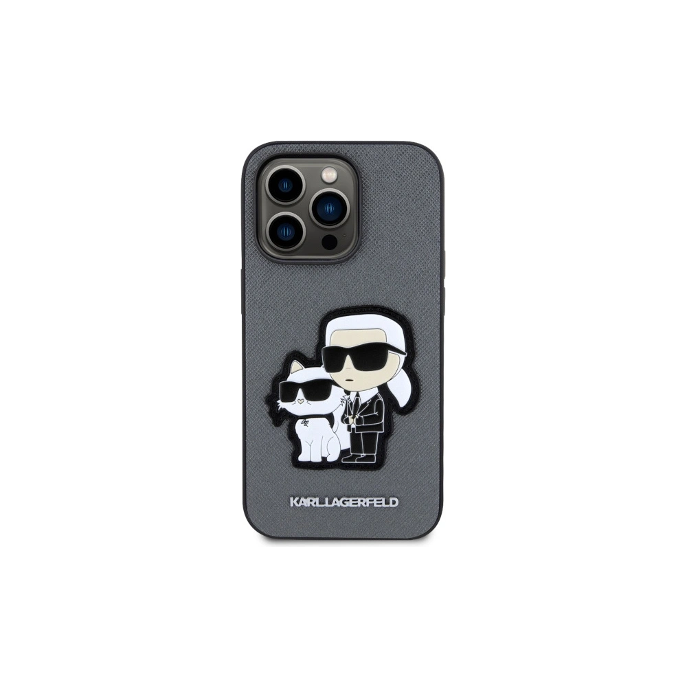 Hurtownia GSM - Etui Karl Lagerfeld KLHCP14XSANKCPG Apple iPhone 14 Pro Max hardcase argintiu/silver Saffiano Etui Karl & Choupette - KLD1564 - {ean13} - Hurt