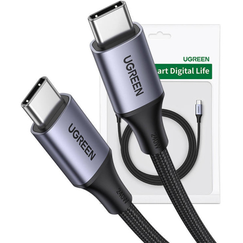 Ugreen Distributor - 6941876213115 - UGR1516 - UGREEN 15311 USB-C/USB-C 1m (gray) - B2B homescreen