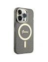 Hurtownia GSM - Etui Guess GUHMP14LHCMCGK Apple iPhone 14 Pro negru/black hardcase Glitter Gold MagSafe - GUE2481 - {ean13} - Hurt