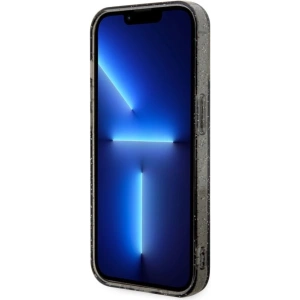 Etui Guess GUHMP14LHCMCGK Apple iPhone 14 Pro czarny/black hardcase Glitter Gold MagSafe