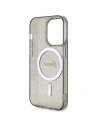 Hurtownia GSM - Etui Guess GUHMP14LHCMCGK Apple iPhone 14 Pro negru/black hardcase Glitter Gold MagSafe - GUE2481 - {ean13} - Hurt