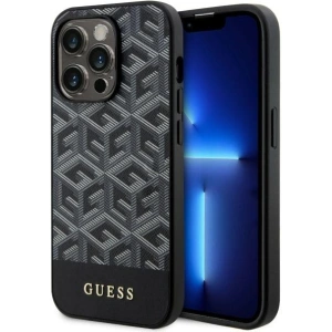 Etui Guess GUHMP14LHGCFSEK Apple iPhone 14 Pro czarny/black hardcase GCube Stripes MagSafe