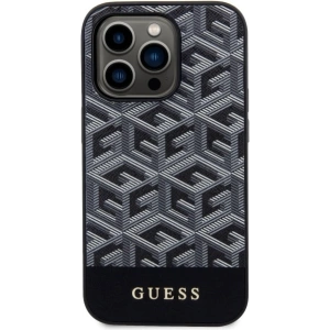 Etui Guess GUHMP14LHGCFSEK Apple iPhone 14 Pro czarny/black hardcase GCube Stripes MagSafe