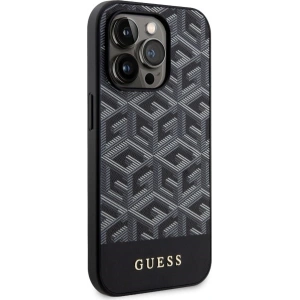 Etui Guess GUHMP14LHGCFSEK Apple iPhone 14 Pro czarny/black hardcase GCube Stripes MagSafe