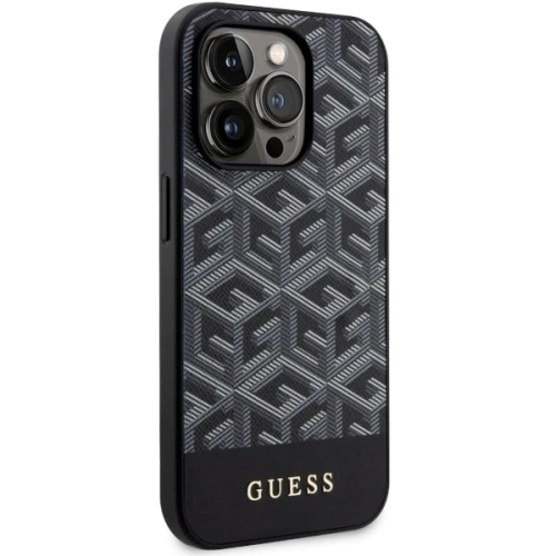 Etui Guess GUHMP14LHGCFSEK Apple iPhone 14 Pro czarny/black hardcase GCube Stripes MagSafe
