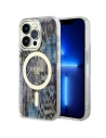 Hurtownia GSM - Etui Guess GUHMP14LHLEOPWB Apple iPhone 14 Pro kék/hardcase Leopard MagSafe - GUE2485 - {ean13} - Hurt