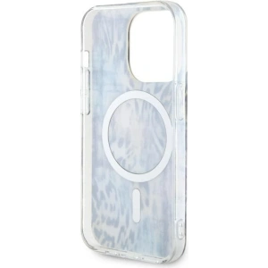 Etui Guess GUHMP14LHLEOPWB Apple iPhone 14 Pro niebieski/blue hardcase Leopard MagSafe
