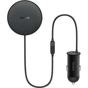 Hurtownia GSM - Autós tartó MagSafe vezeték nélküli töltővel Baseus 40W-os fekete autós töltő - BSU4025BLK - {ean13} - Hurt