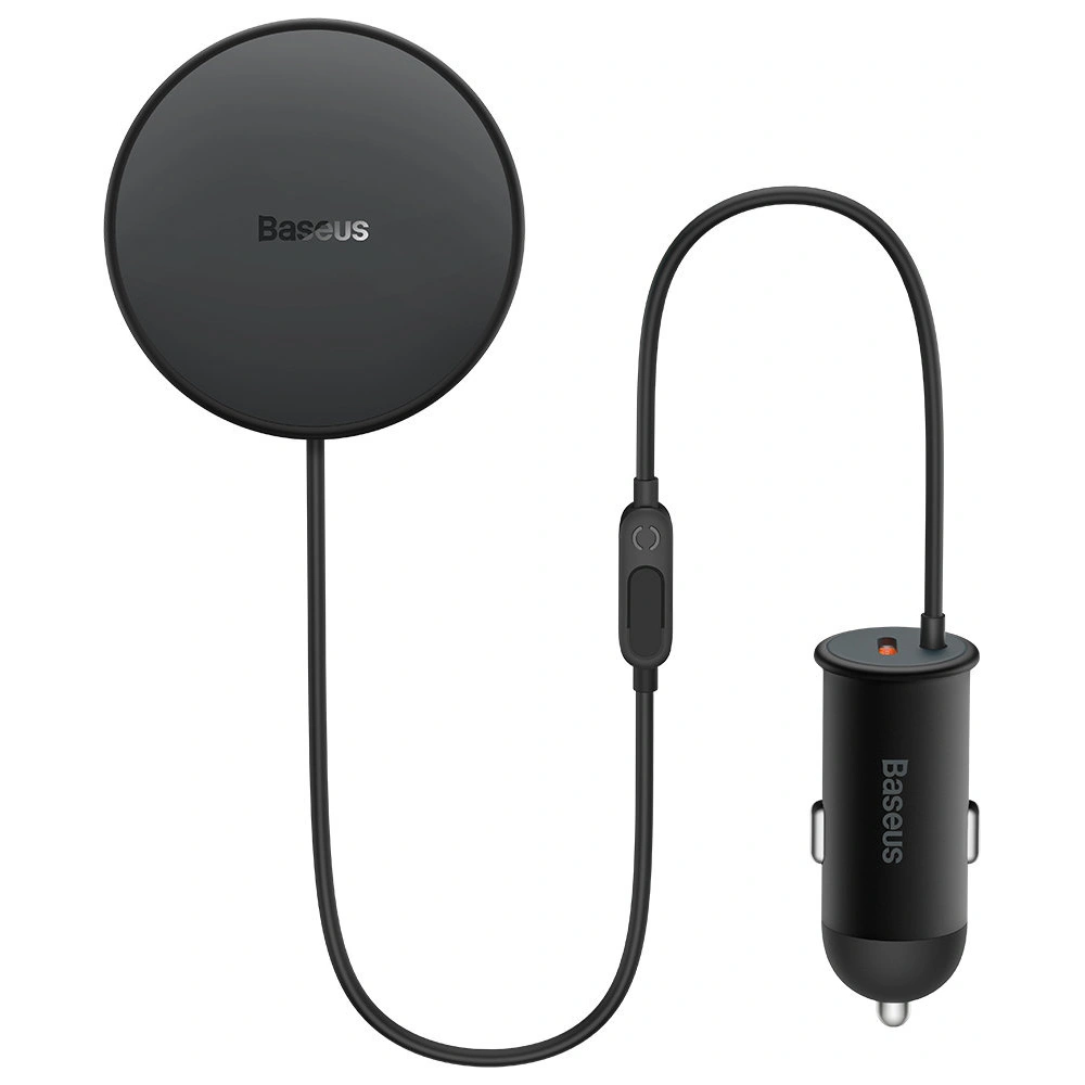 Hurtownia GSM - Autós tartó MagSafe vezeték nélküli töltővel Baseus 40W-os fekete autós töltő - BSU4025BLK - {ean13} - Hurt