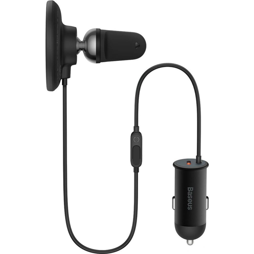 Hurtownia GSM - Autós tartó MagSafe vezeték nélküli töltővel Baseus 40W-os fekete autós töltő - BSU4025BLK - {ean13} - Hurt
