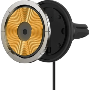 Uchwyt samochodowy z ładowarką bezprzewodową MagSafe Baseus ładowarka samochodowa 40W czarna