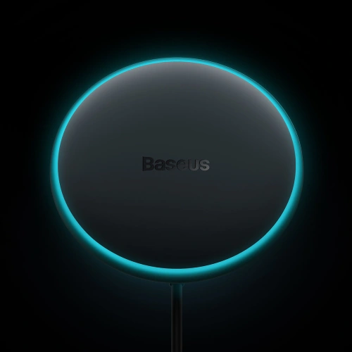 Uchwyt samochodowy z ładowarką bezprzewodową MagSafe Baseus ładowarka samochodowa 40W czarna