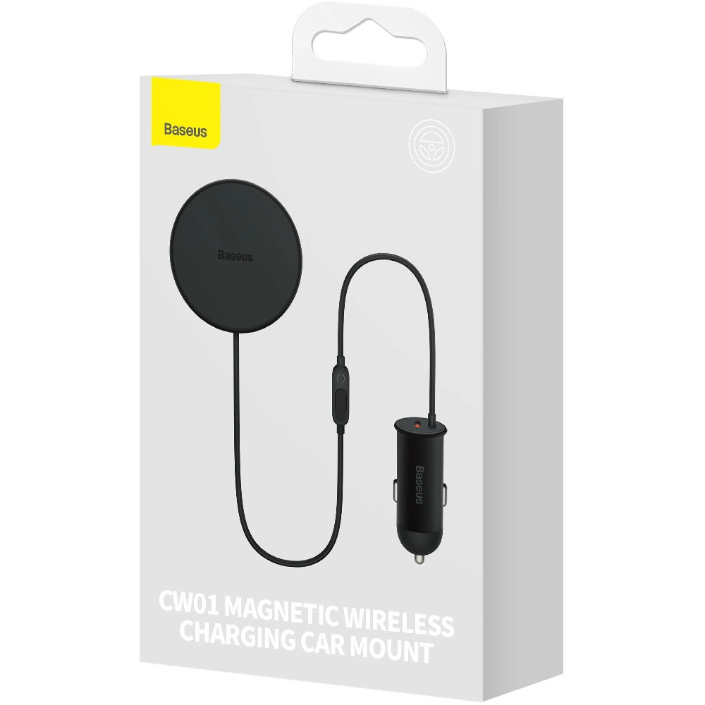Hurtownia GSM - MagSafe Auto-Halterung mit kabellosem Ladegerät Baseus Auto-Ladegerät 40W schwarz - BSU4025BLK - {ean13} - Hurt