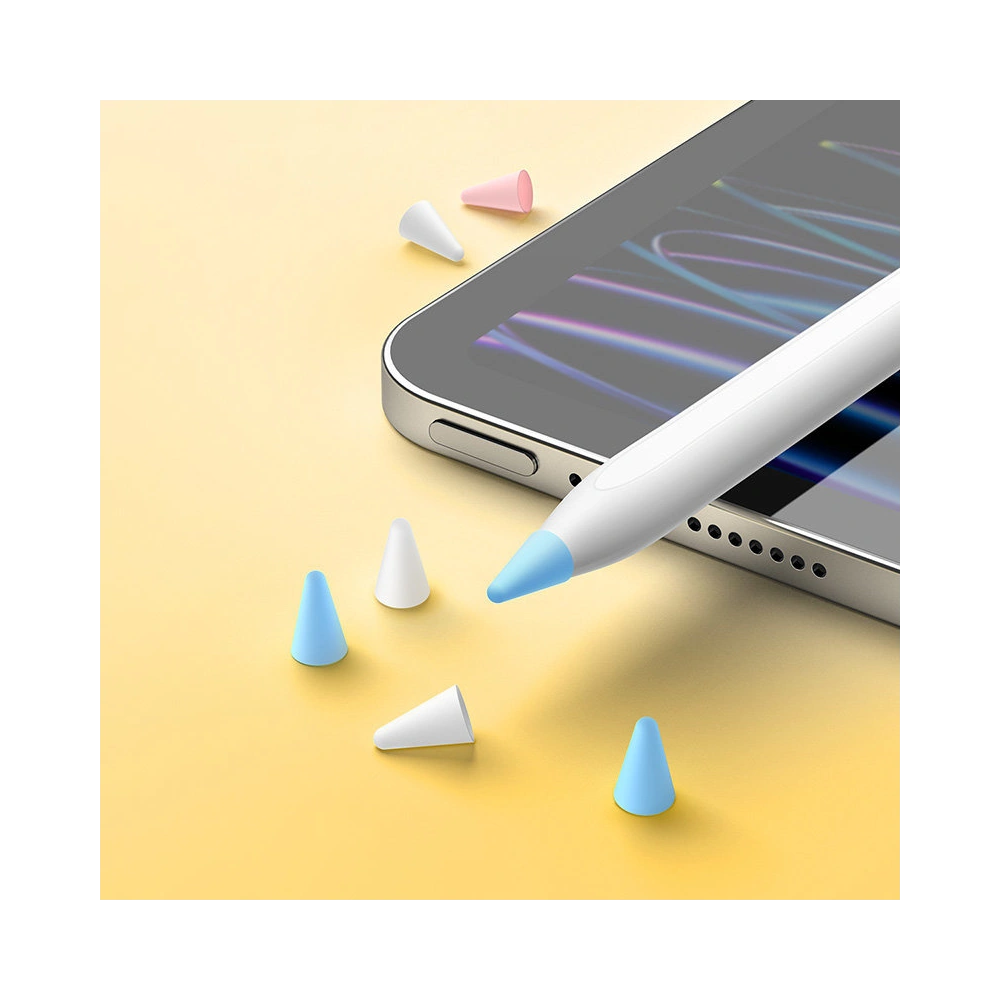 Wholesale Replacement silicone tips for stylus Baseus white / blue / pink (medium) [12 PACK] - BSU4027 - {ean13} - Hurt
