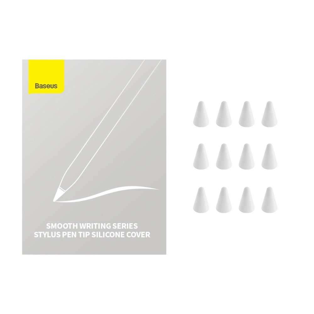 Hurtownia GSM - Austauschbare Silikonspitzen für den Stylus Baseus weiß (soft) [12 PACK] - BSU4028 - {ean13} - Hurt