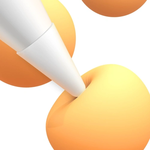 Wymienne silikonowe końcówki na rysik Baseus białe (soft) [12 PACK]