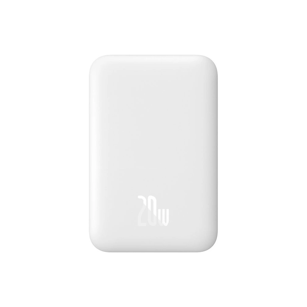 Hurtownia GSM - Powerbank Baseus Magnetic MagSafe 15W/PD 20W 6000mAh weiß (Overseas Edition) + USB-C/USB-C Kabel 60W 3A 0.5m weiß - BSU4030 - {ean13} - Hurt