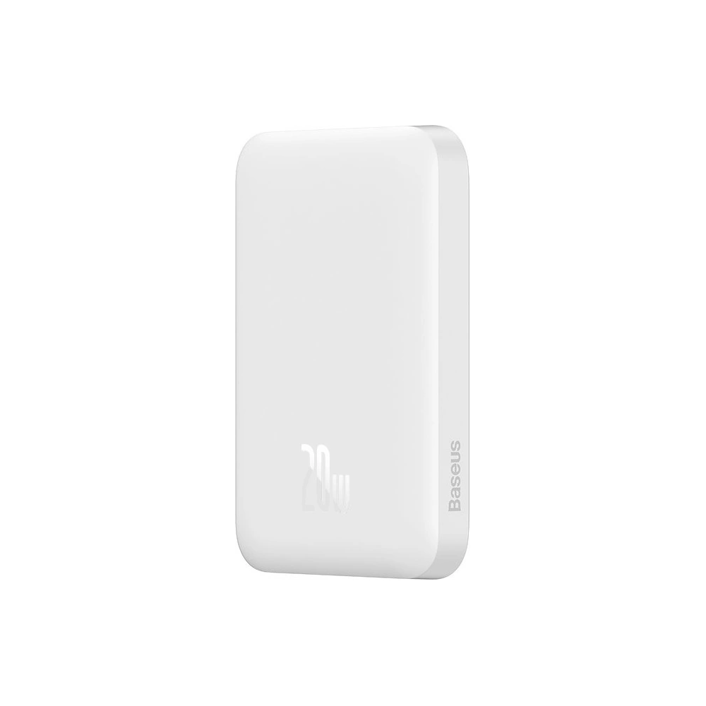 Hurtownia GSM - Powerbank Baseus Magnetic MagSafe 15W/PD 20W 6000mAh weiß (Overseas Edition) + USB-C/USB-C Kabel 60W 3A 0.5m weiß - BSU4030 - {ean13} - Hurt