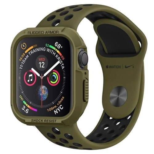 Hurtownia Spigen - 8809640254215 - SPN752OLIGRN - Etui Spigen Rugged Armor Apple Watch 4/5/6/7/SE 44/45mm Olive Green - B2B homescreen