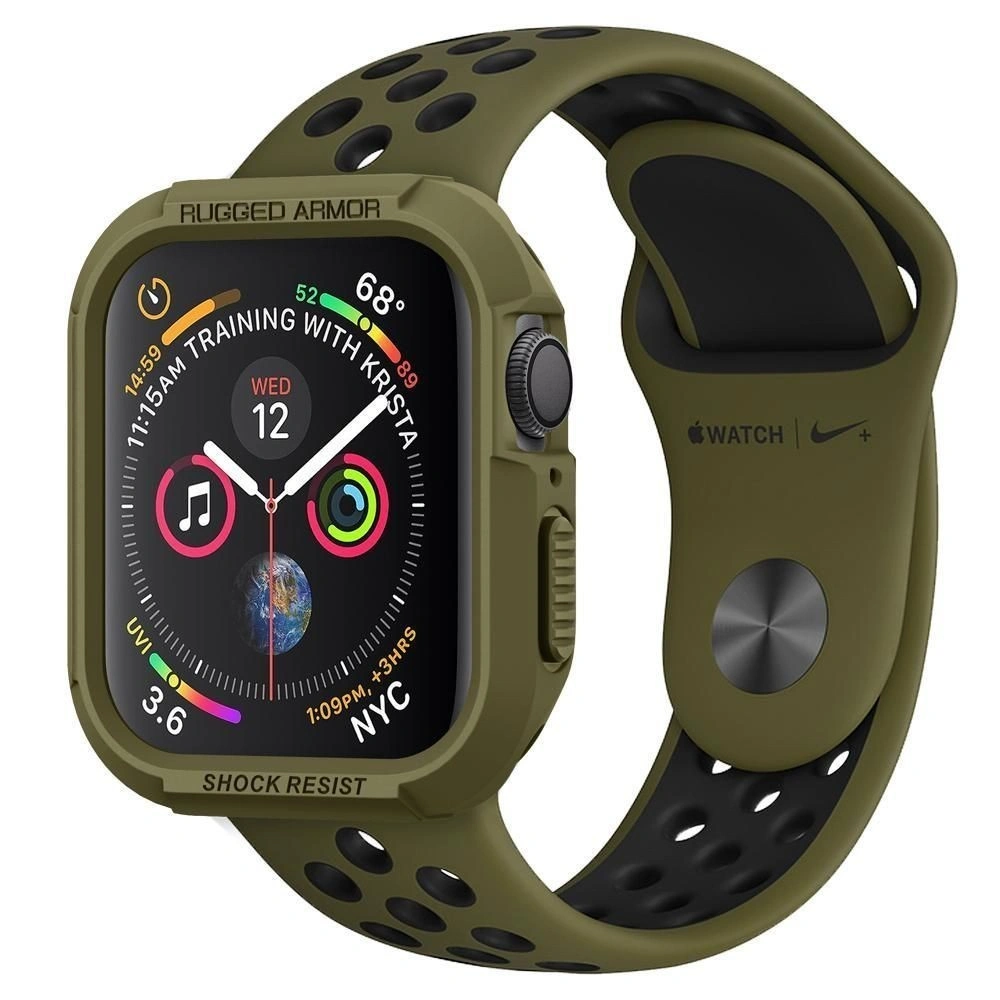 Hurtownia GSM - Etui Spigen Rugged Armor Apple Watch 4/5/6/7/SE 44/45mm Olíva Zöld - SPN752OLIGRN - {ean13} - Hurt
