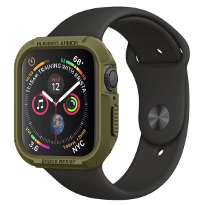 Etui Spigen Rugged Armor Apple Watch 4/5/6/7/SE 44/45mm Verde măslin